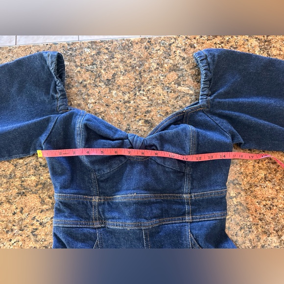 FARM Rio Denim Jumpsuit - Picture 11 of 12